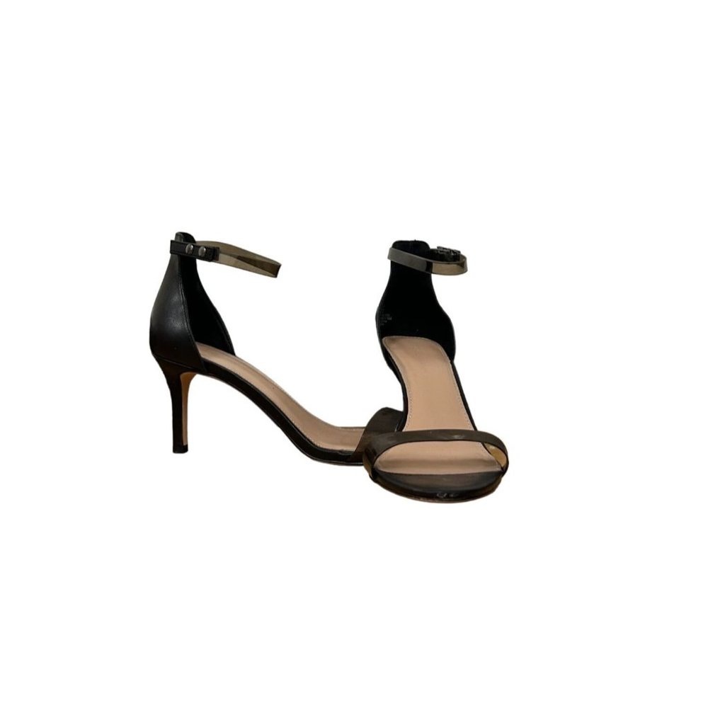 EUC BCBG Striped 4in Heel Black Size 9.5 Women's Heels